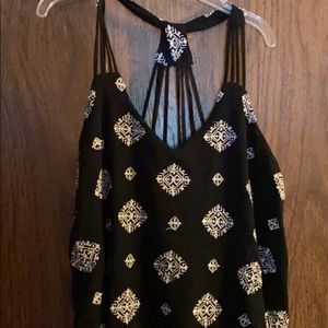 Back embroidered dress